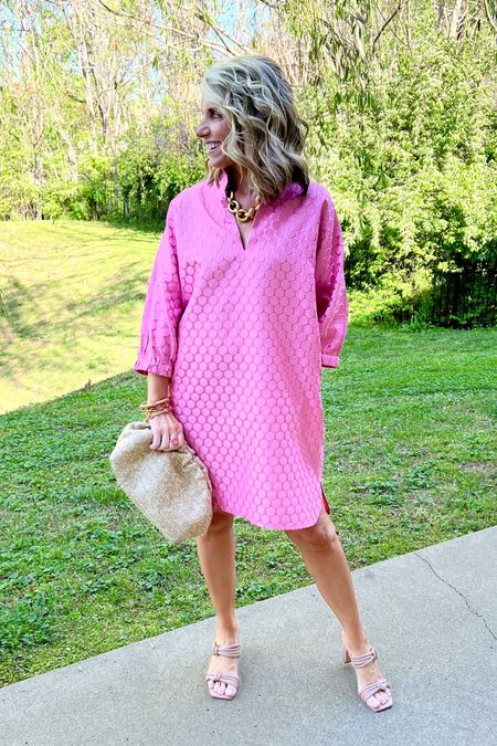A dress this pretty that’s one size fits most?! Yes!!!! Perfect for church, showers, wedding guest dress, or you can even put sneakers on and make it more casual  

#LTKover40 #LTKstyletip #LTKmidsize
