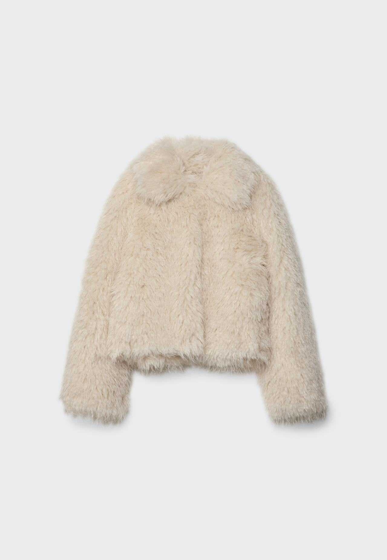 Faux fur jacket - Women's Faux fur | Stradivarius United Kingdom | Stradivarius (UK)
