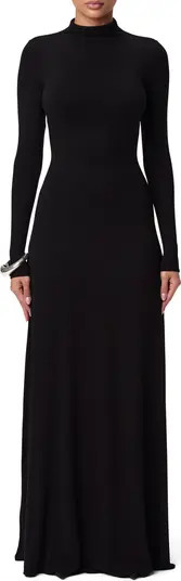 Funnel Neck Long Sleeve Dress | Nordstrom