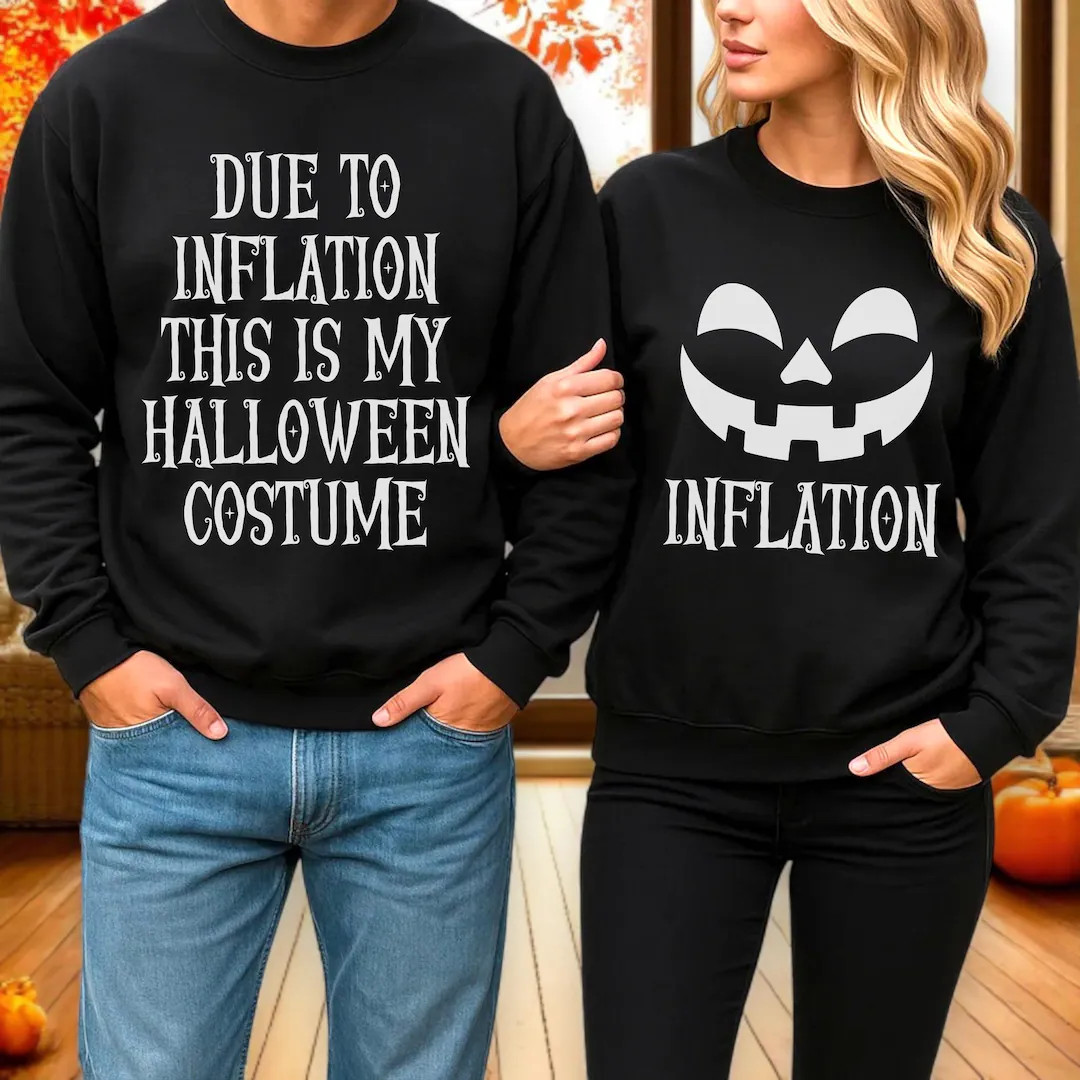 Matching Couples Halloween Sweatshirts, Holiday Couples Tshirt, Halloween Pumpkin Party Outfit, C... | Etsy (US)