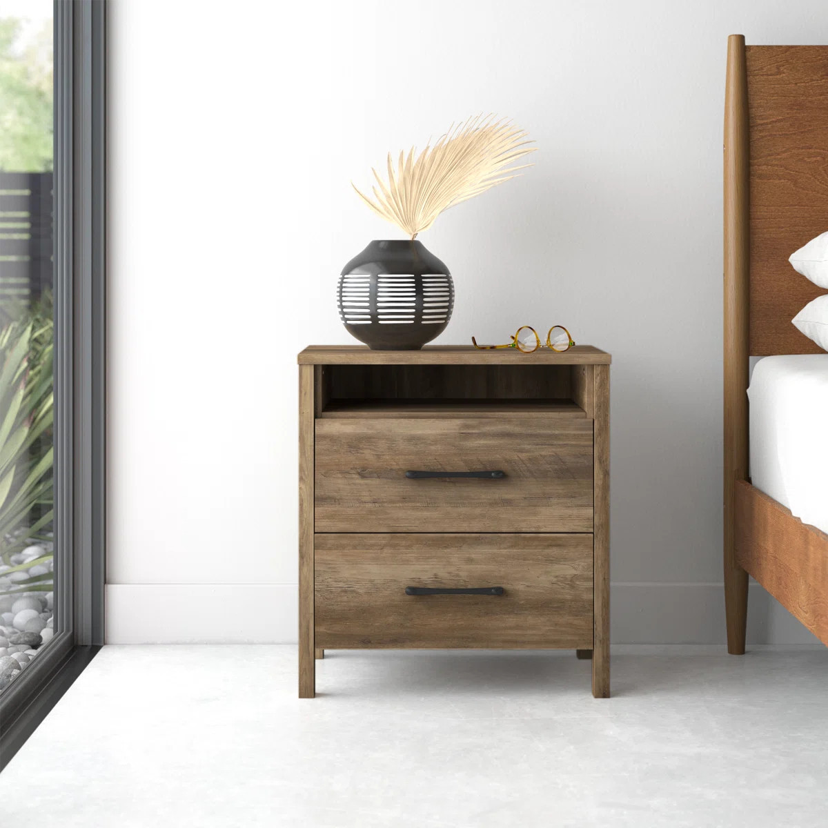 Allysyn 22.7" 2 Drawer Nightstand | Wayfair North America