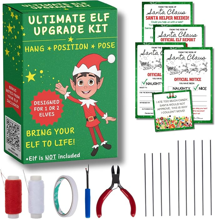 XOXO Parents Northpole Pro™ Elf Upgrade Kit – DIY Posable Elf Doll Kit for Elves – Includes... | Amazon (US)