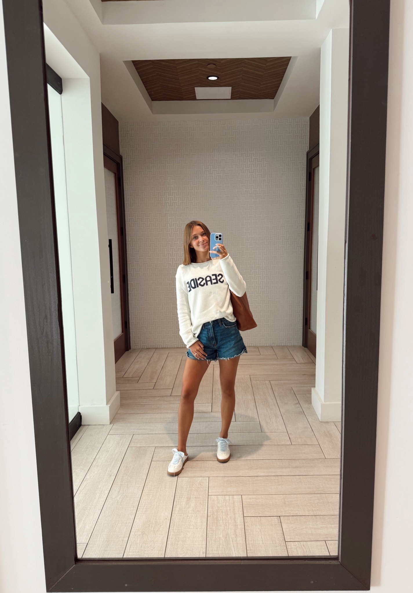 Work day outfit!! 

Sweater and Tee are size S 
Shorts size 24 
Shoes size 7 

#LTKSeasonal #LTKWorkwear #LTKStyleTip