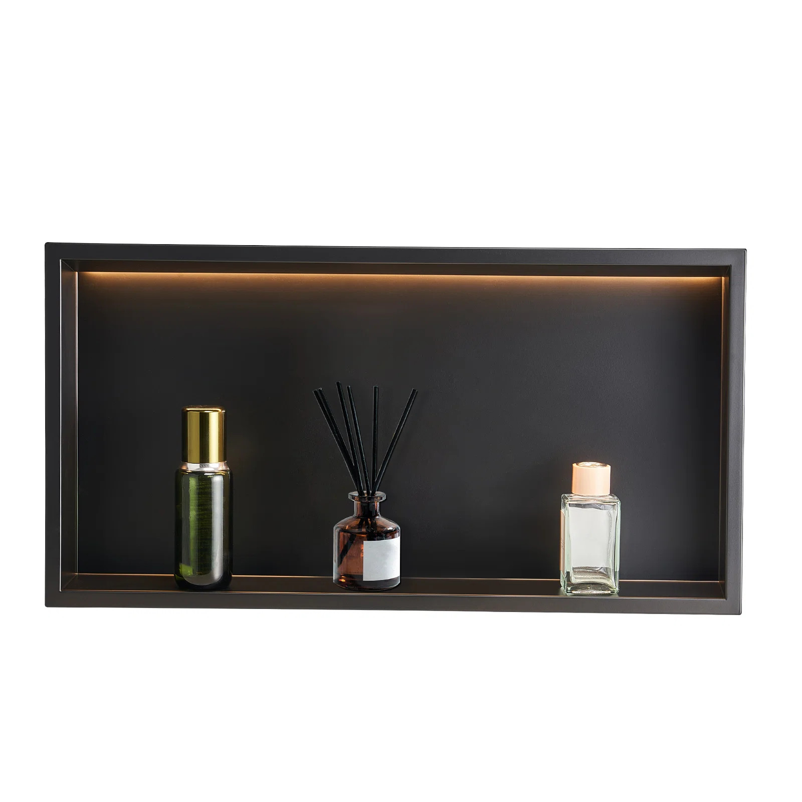 Brayden Studio\u00ae Shower Niche 13\u201dx25\u201dx4"Recessed Shelf With LED Strip Stainless Ste... | Wayfair North America