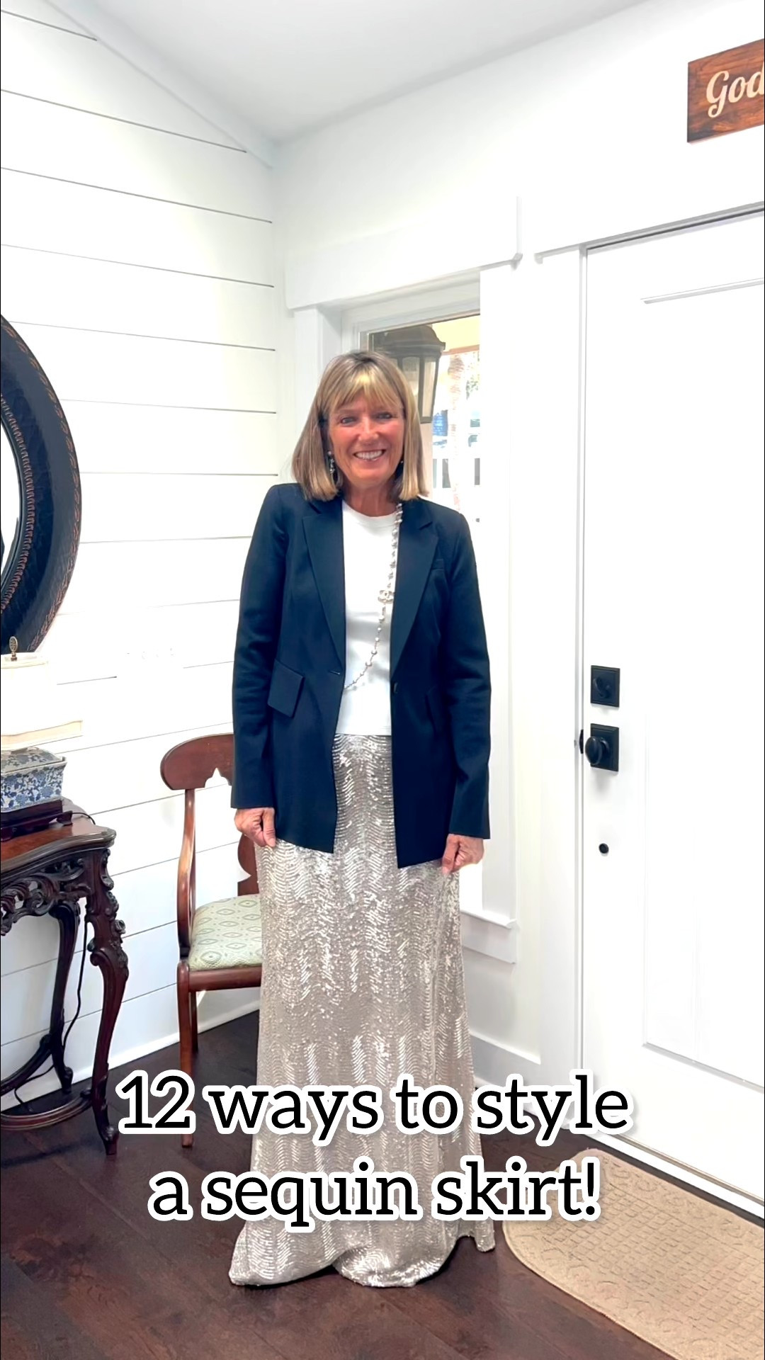 Feeling sequins today ✨ This little skirt was intended for an upcoming wedding but it has other plans! @lagence for making at least 12 outfits here but I plan ti make more! BRAVO to a simple, elegant silver sequin maxi skirt! 🤩

#LTKMidsize #LTKootd #LTKValentine