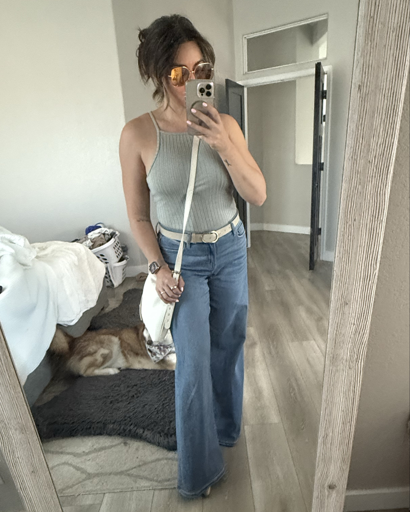 Ready for dinner with the fam and some good friends at one of our favorite restaurants! These wide legs jeans form Vici have quickly become one of my favorite pairs. Light weight and so comfy, easy to dress up or down! Wearing size 27.  

#LTKSeasonal #LTKFindsUnder100 #LTKStyleTip