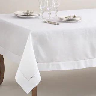 Rochester Collection Hemstitched Tablecloth | Bed Bath & Beyond