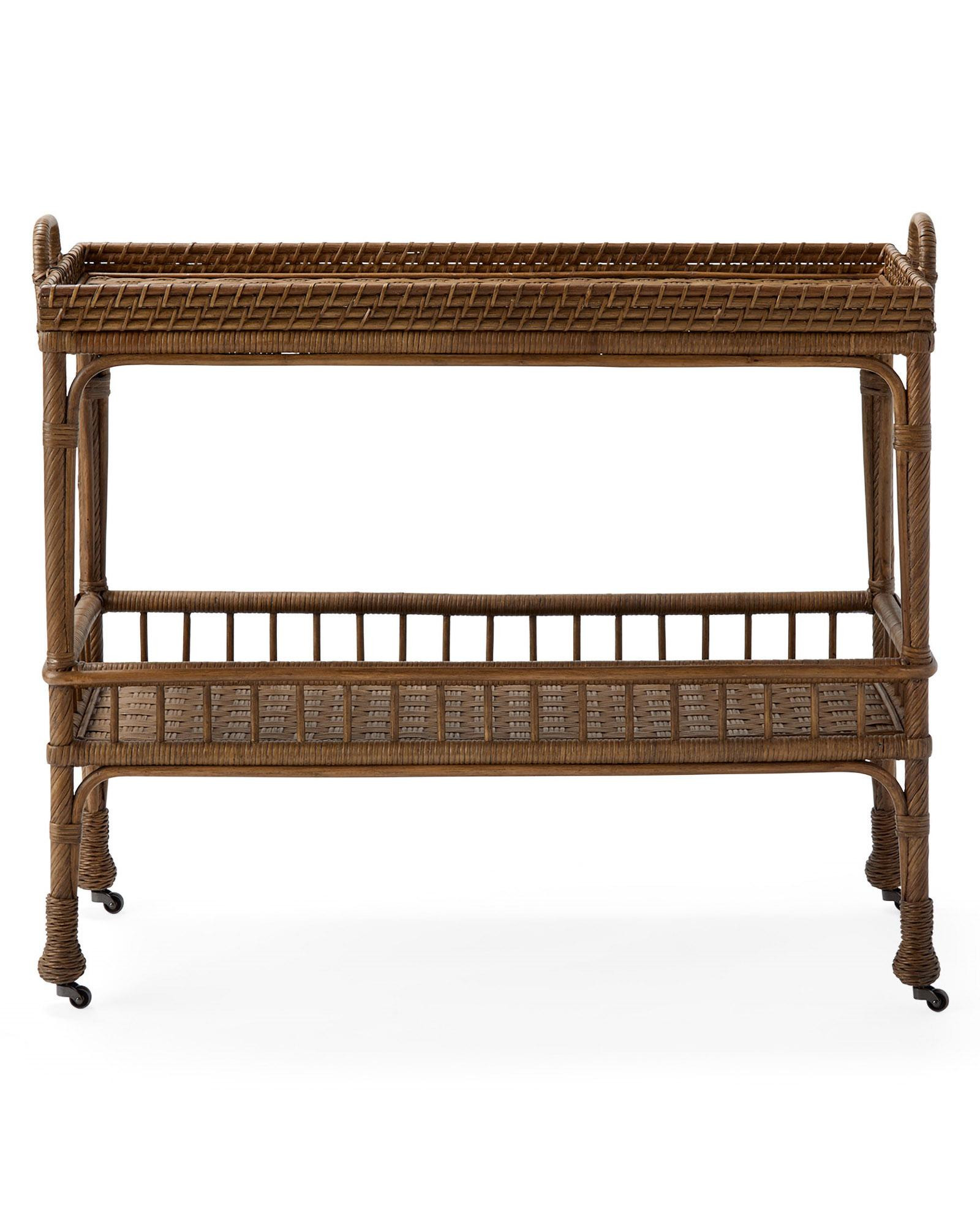 South Seas�Rattan�Bar Cart | Serena and Lily