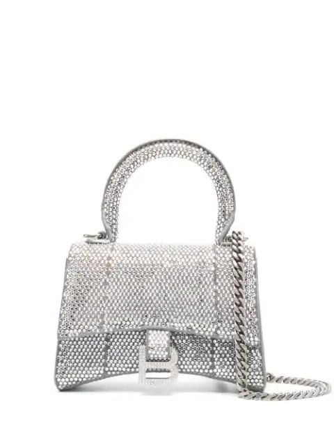 Balenciaga Hourglass crystal-embellished Mini Bag - Farfetch | Farfetch Global