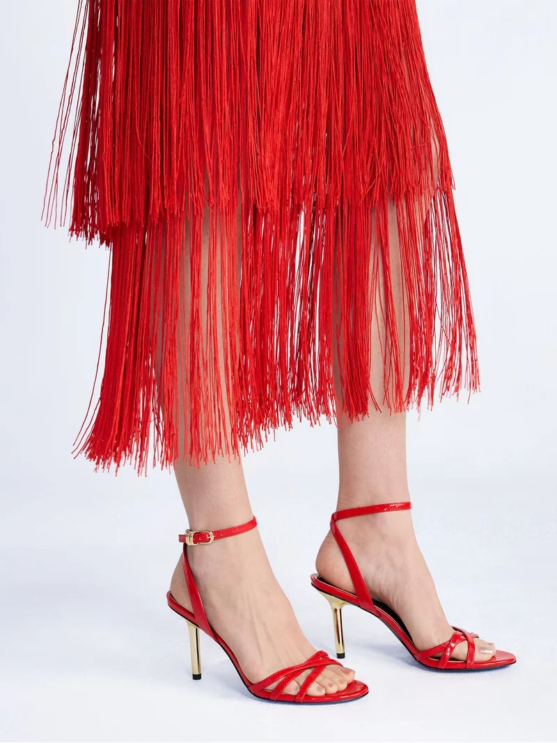 Devil Wears Prada Scoop Collection Women's Strappy Stiletto Heels | Walmart (US)