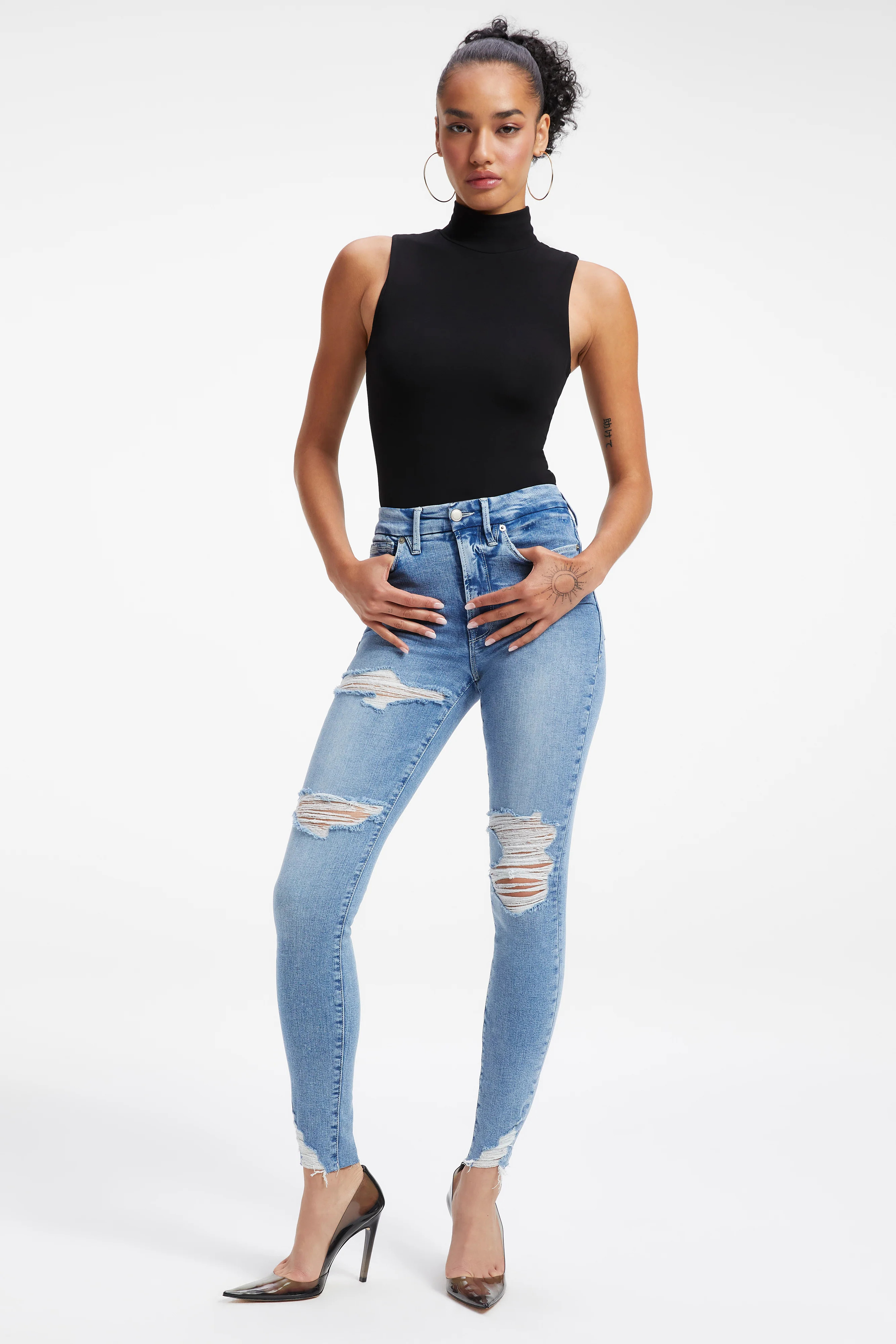 GOOD WAIST TORNADO HEM | INDIGO224 | Good American