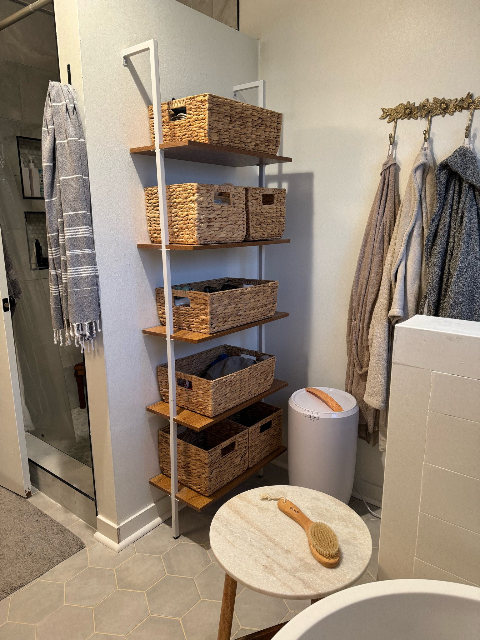 Bathroom storage , towel warmer

#LTKHome