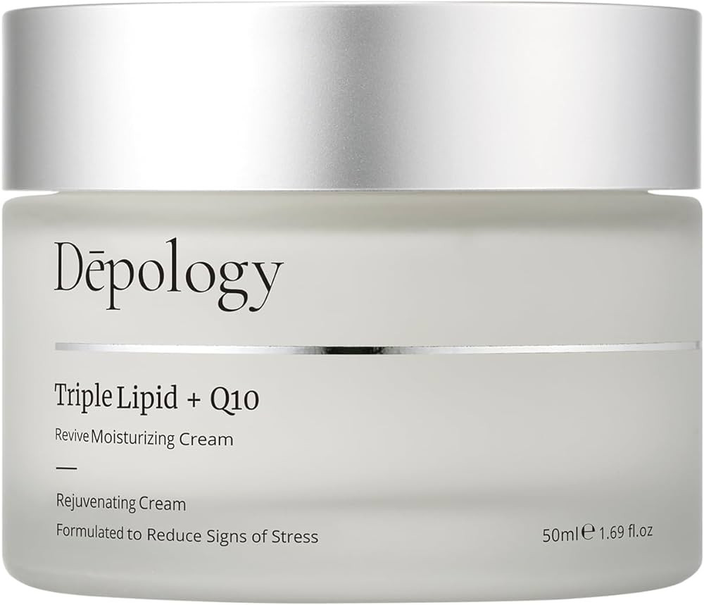 depology Triple Lipid+Q10 Facial Moisturizer | Daily Face Cream with Ceramides and Niacinamide fo... | Amazon (US)