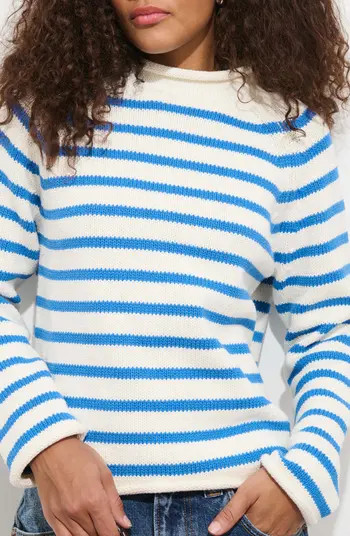 Eastport Stripe Roll Neck Sweater | Nordstrom