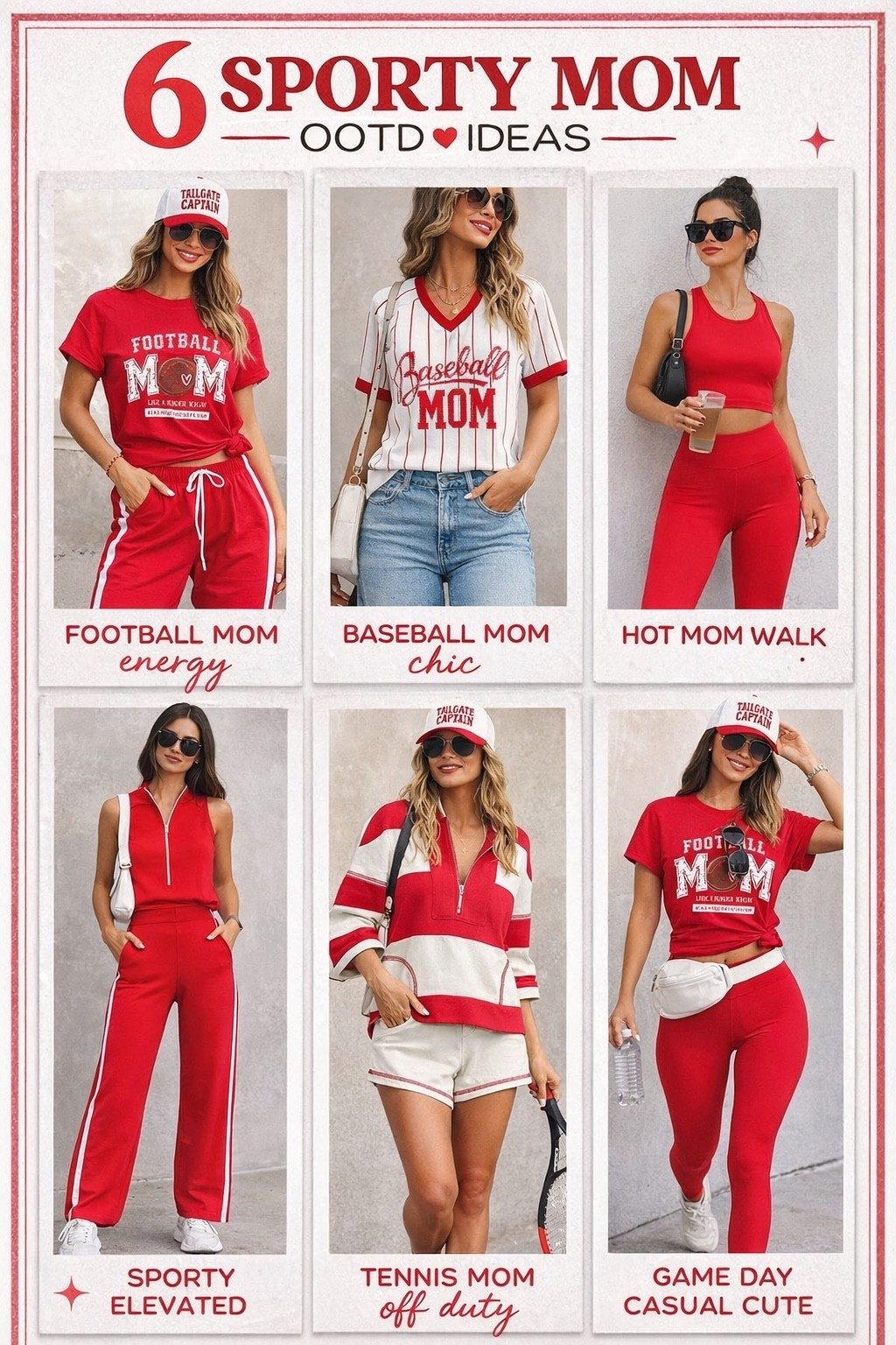 Red fashion 
Sporty mom looks 
Amazon fashion 
Affordable fashion 

#LTKSaleAlert #LTKootd #LTKmomlife