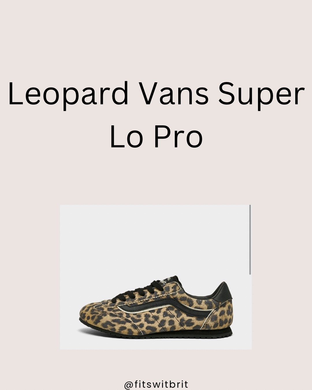 Leopard Vans Super Lo Pro Sneakers