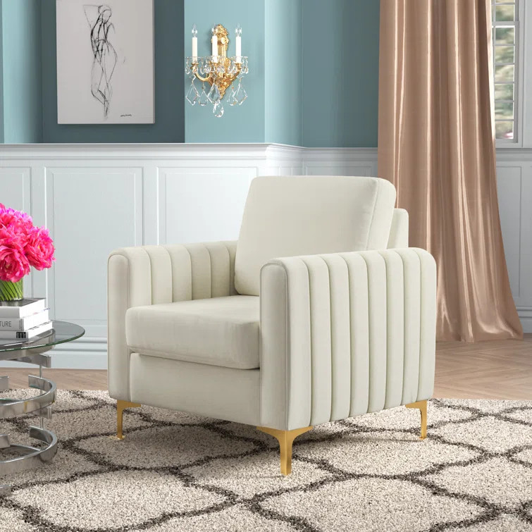 Cedarpoint Upholstered Velvet Club Chair | Wayfair North America