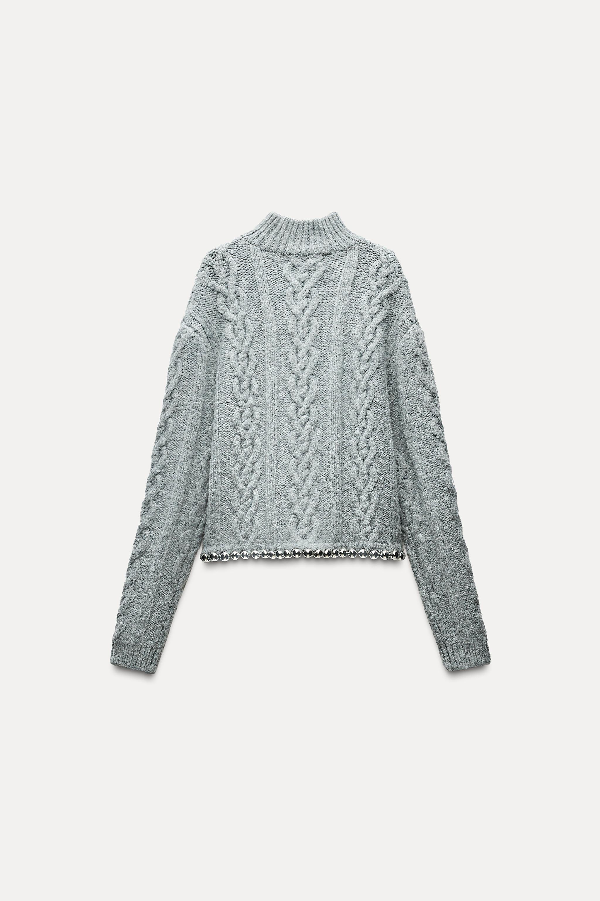 CABLE KNIT BOBBLE SWEATER | Zara US