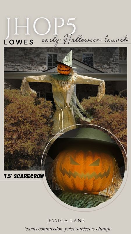 Lowe's early Halloween launch is here! Pumpkin scarecrow, Lowe's Halloween decor, outdoor Halloween decor Halloween yard decor, Lowe's creator, those affiliate

#LTKSeasonal #LTKHome