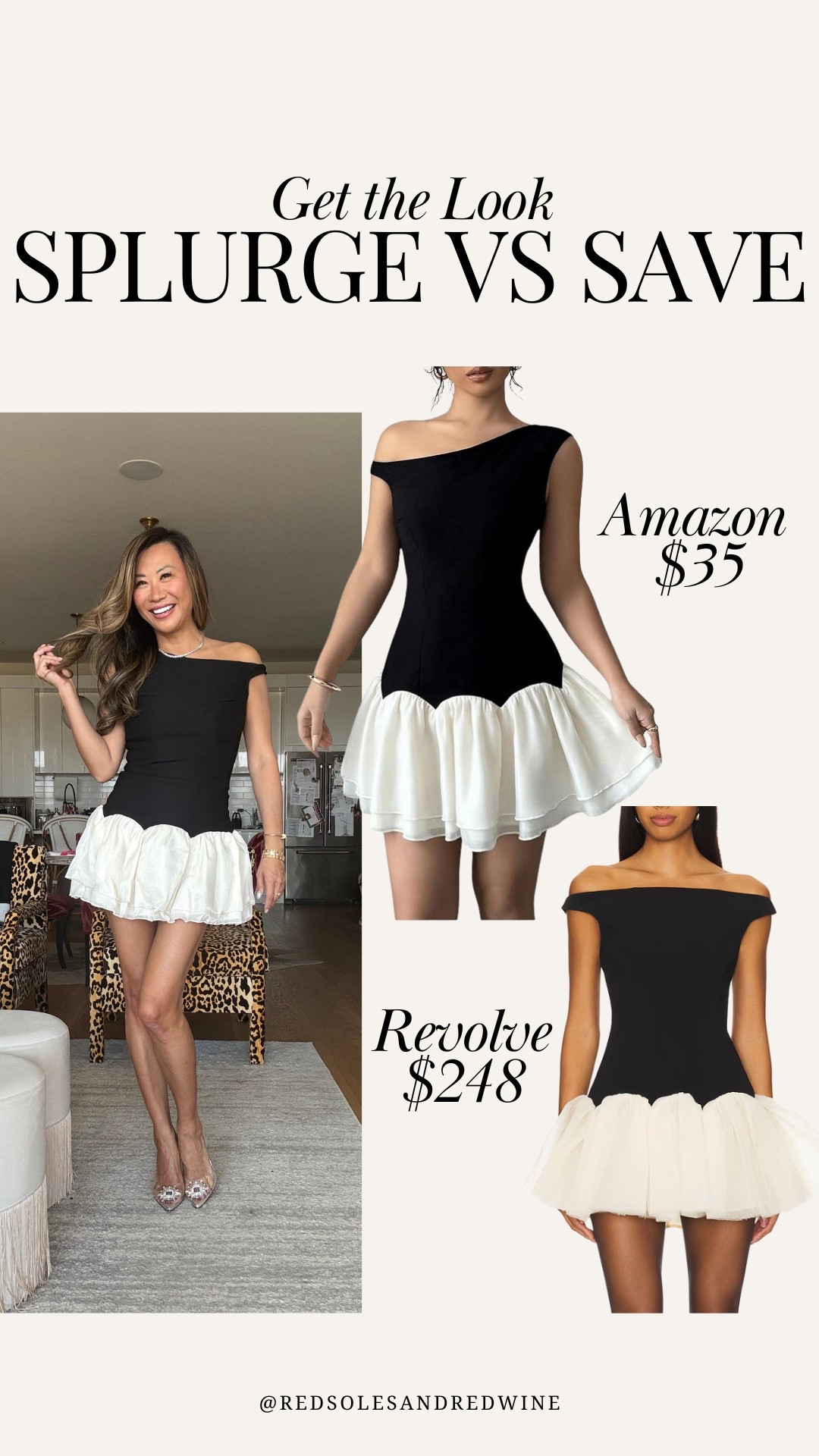 Look for less!! Designer similar for this black and white mini dress

Amazon find, Amazon dress, revolve dress, date night dress, summer dress, quiet luxury 

#LTKStyleTip #LTKFindsUnder50