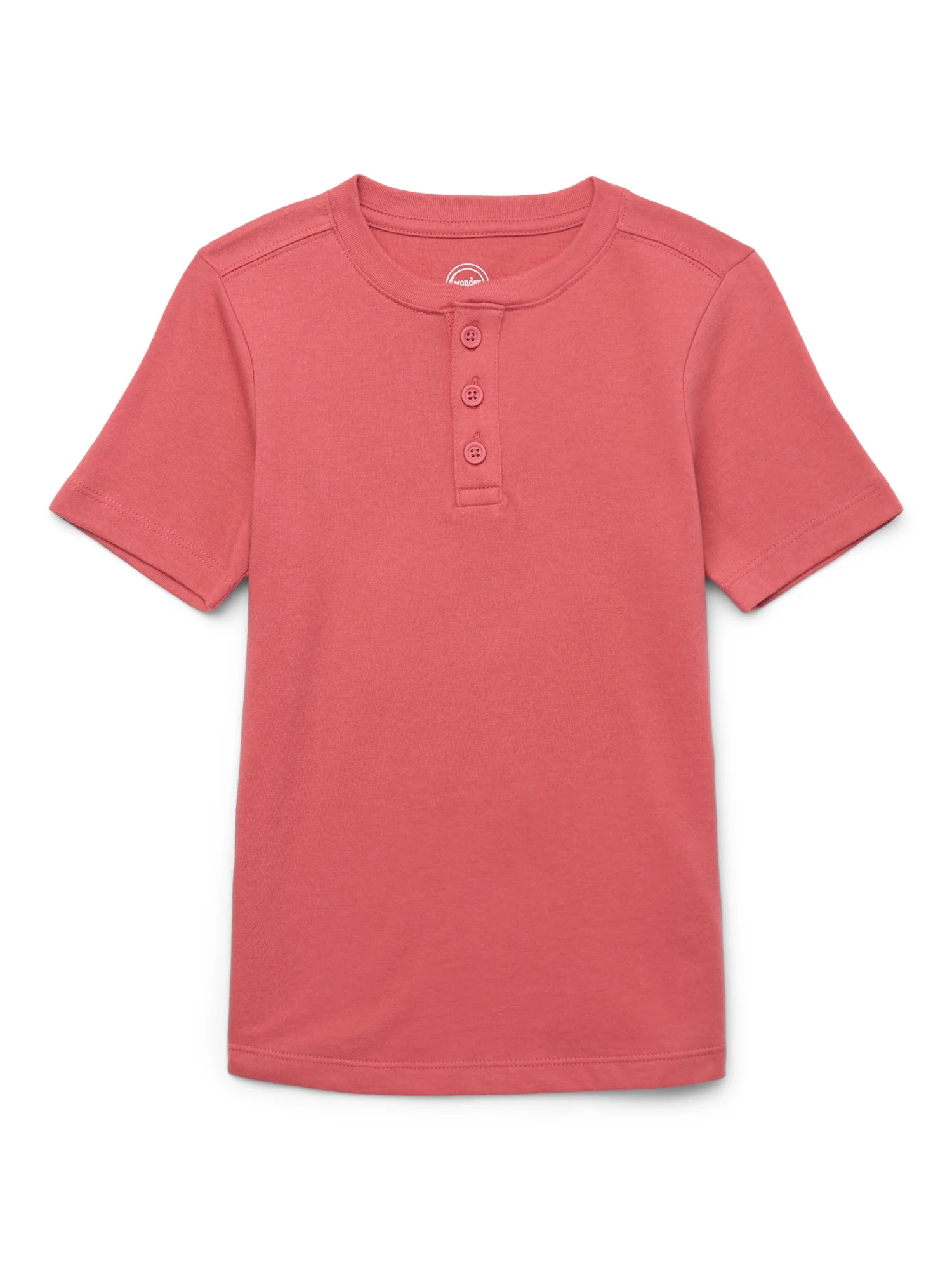 Wonder Nation Boys Short Sleeve Henley T-Shirt, Sizes 4-18 | Walmart (US)