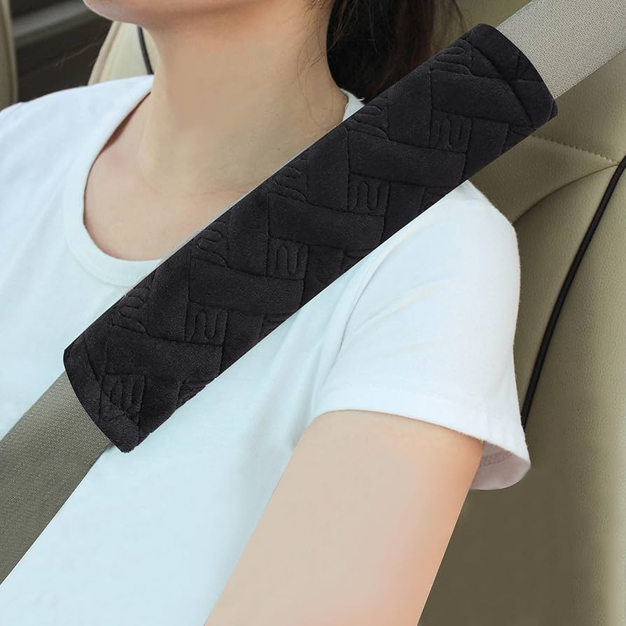 Amooca 2 Pack Seat Belt Covers Soft Shoulder Pad for Cars & Backpack | Amazon (US)