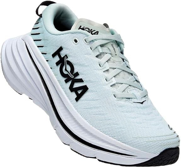 HOKA ONE ONE Women's Bondi X Shoes, Blue Glass/Billowing Sail, 9 | Amazon (US)