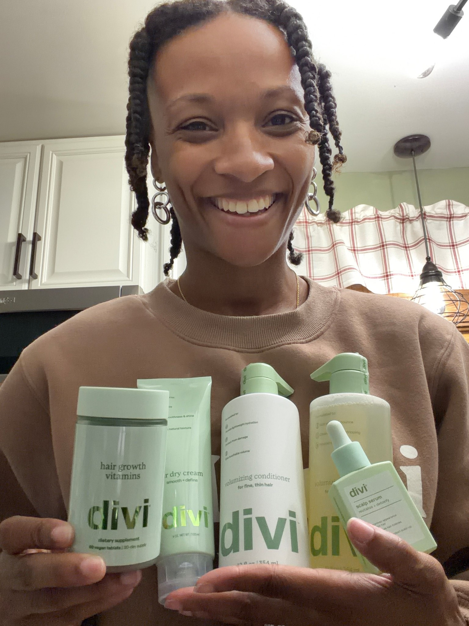 New Divi hair products 

Hair Vitamins 
Scalp Serum
Volumizing Shampoo
Volumizing Confitioner
Air Dry Cream