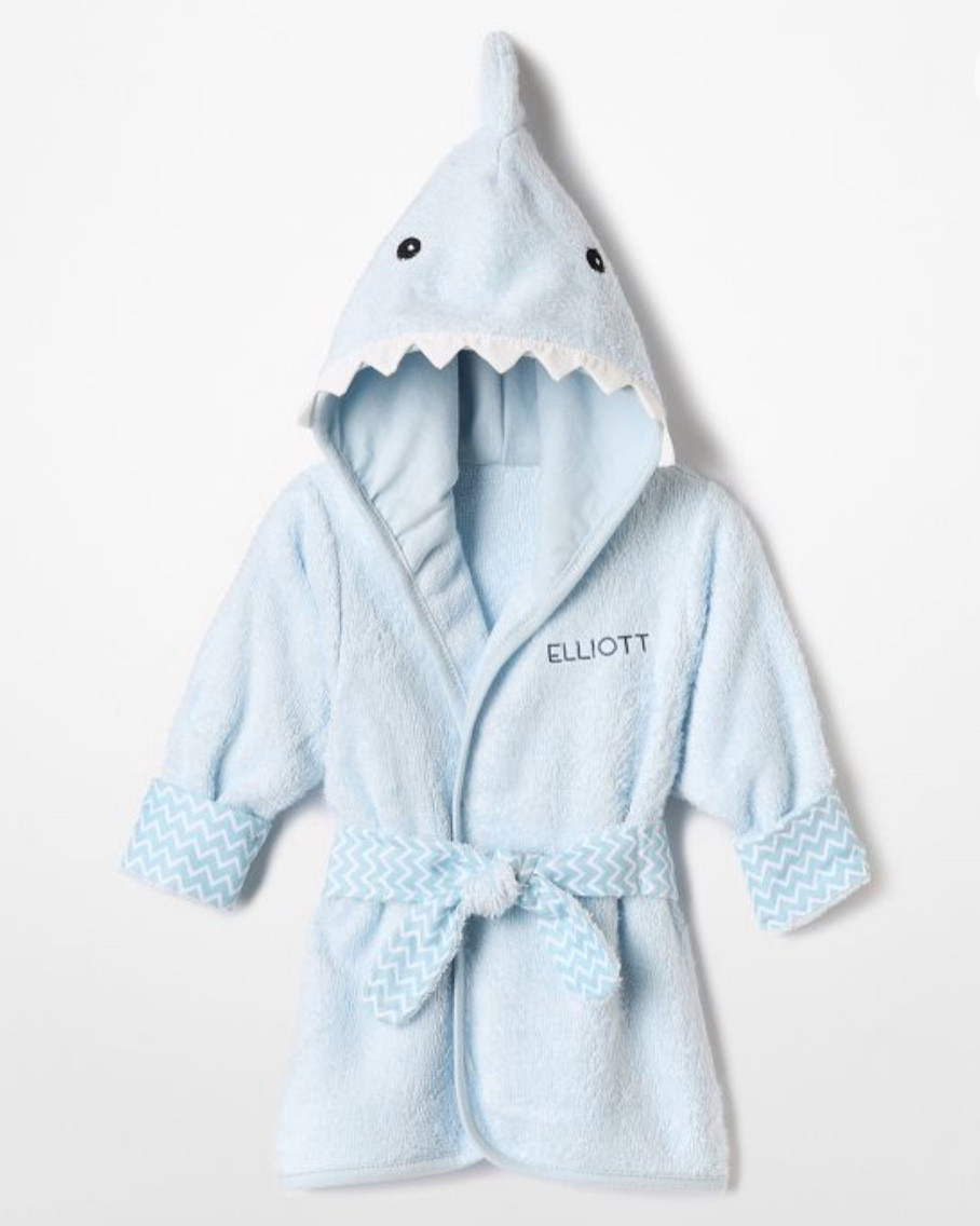 Mark & Graham Baby animal bath robe 