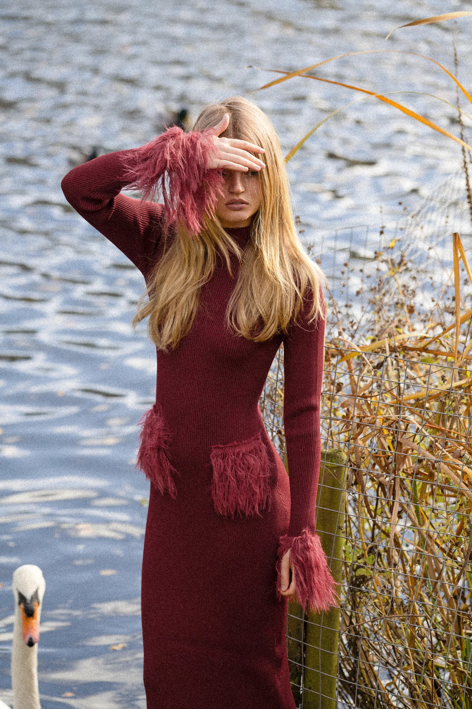 Milli Knit Dress — Burgundy | Yellow The Label