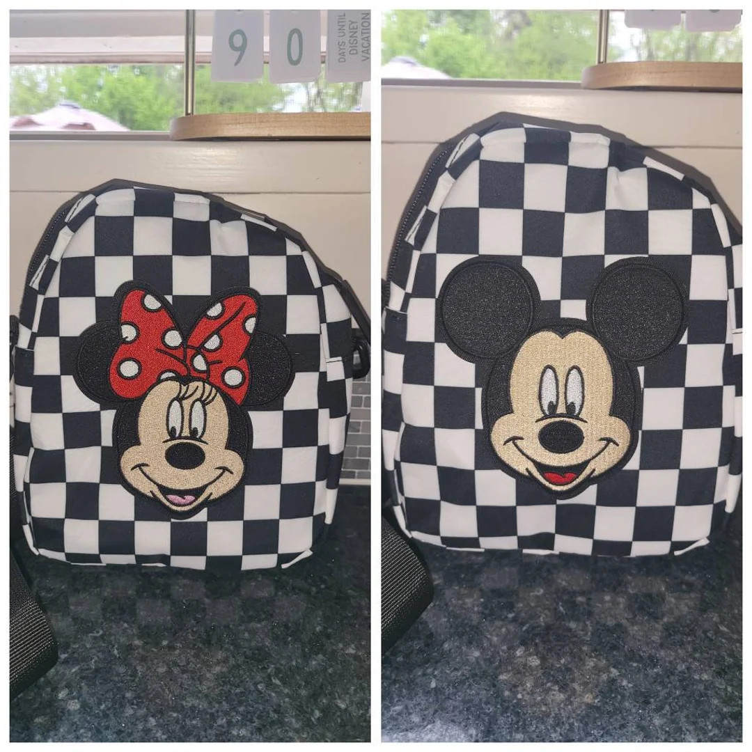 Mickey or minnie mouse crossbody bag SHIPS IN 2 DAYS **free button with order see pic** | Etsy (US)