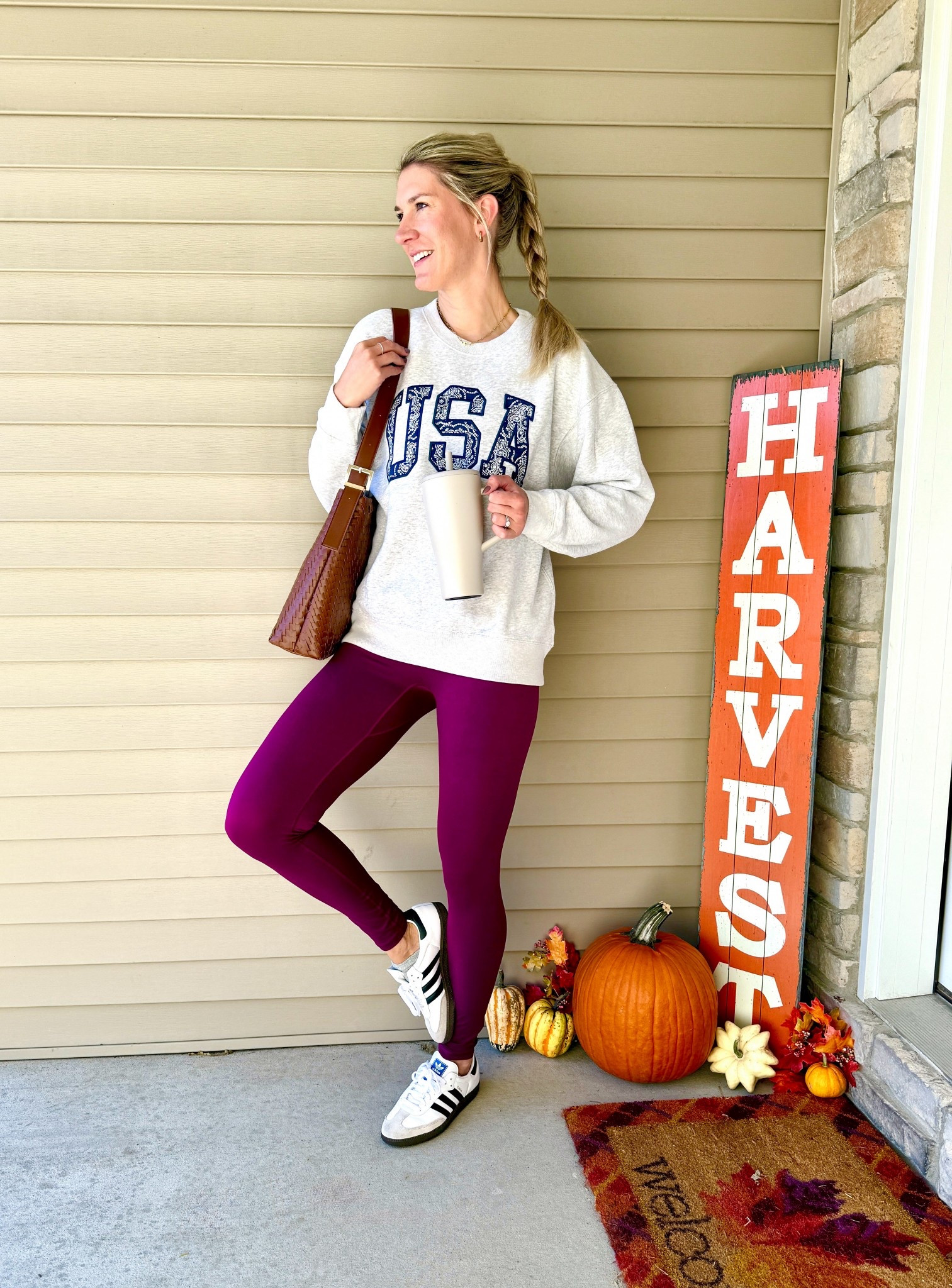 Finally it’s fall! Sometimes daily outfits aren’t the most aesthetic, but are super comfy! Wearing my favorite tall leggings in the new style without front scene and comfy oversized crewneck. Wearing my true medium/tall in all. 

#LTKSaleAlert #LTKSeasonal #LTKFindsUnder50