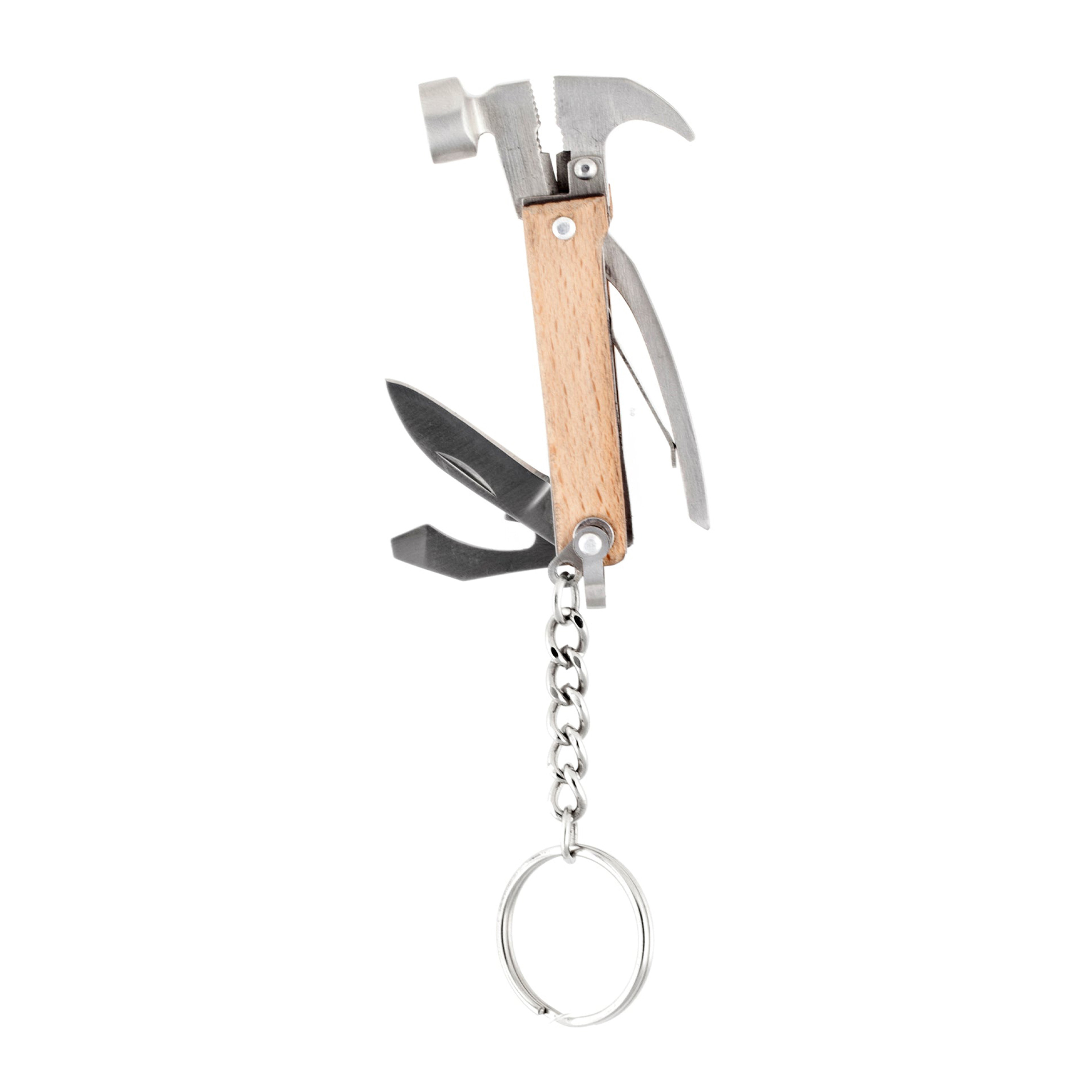 Kikkerland Mini Wooden Hammer 7 in 1 Multi Tool | World Market