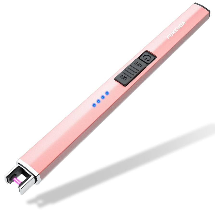 FUKKUDA Electric Candle Lighter with Safety Switch - USB Rechargeable Windproof & Flameless Plasm... | Amazon (US)