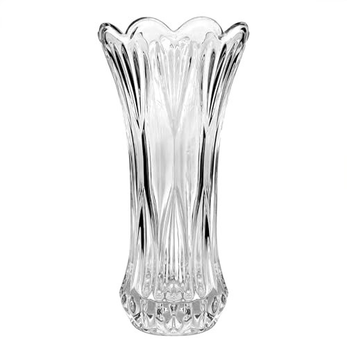 11.2 Inch Clear Glass Vase-Thickened Cylinder Flower Vase Decor for Home Dining Table Centerpieces Office Wedding Holiday Party | Amazon (US)