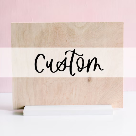 CUSTOM 11x14 Wood Sign  Wood Calligraphy Sign  Custom | Etsy | Etsy (US)