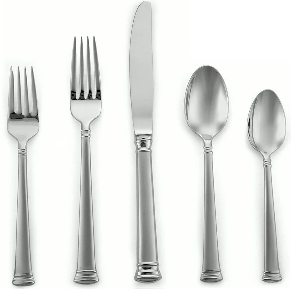 Lenox Eternal Frosted 5 Piece Place Setting for One Flatware Set | Walmart (US)