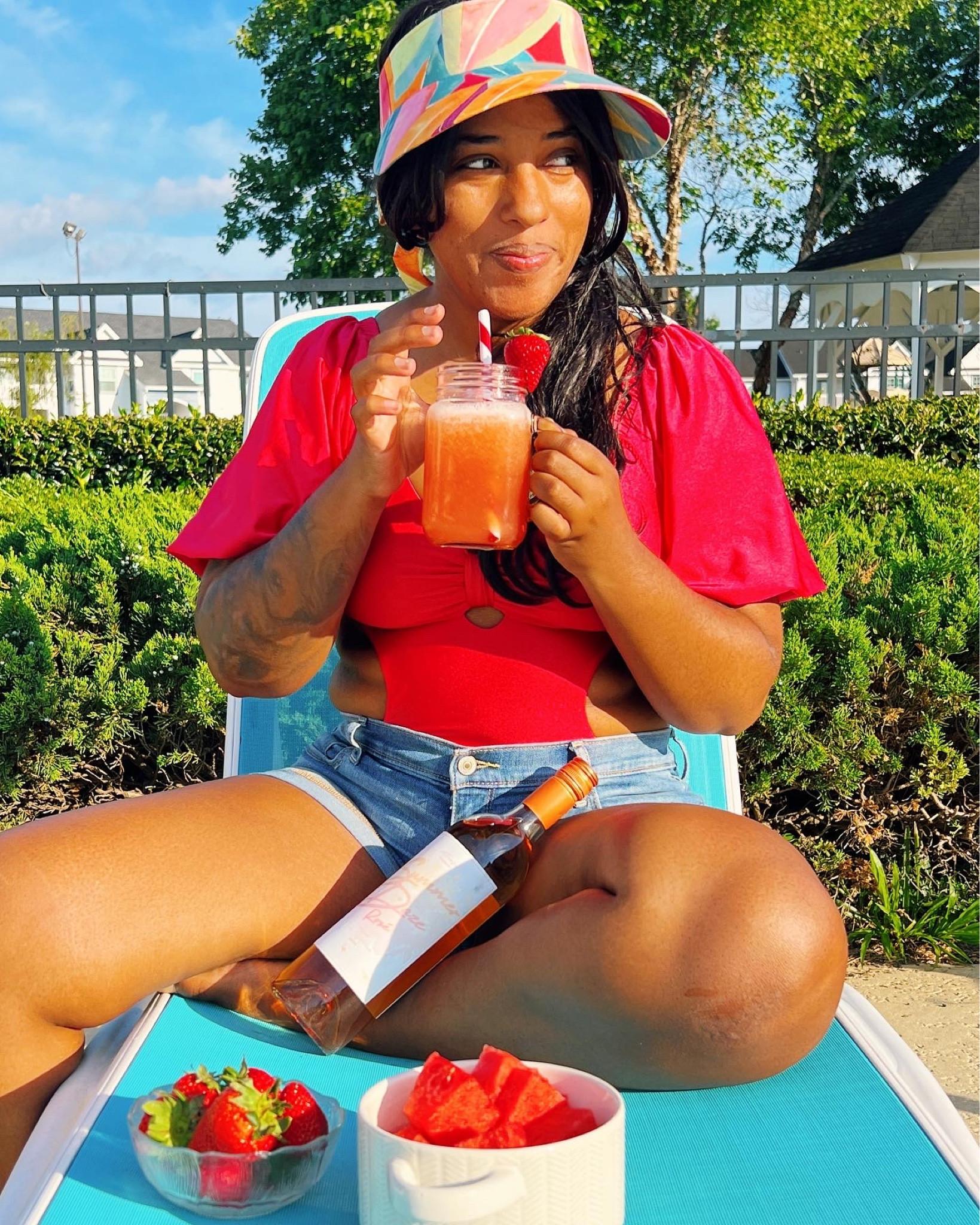 Frose by the pool?! Yes please! Also give me all the swimsuits with sleeves! 

#summerlooks #poolside 

#LTKSeasonal #LTKunder50 #LTKswim