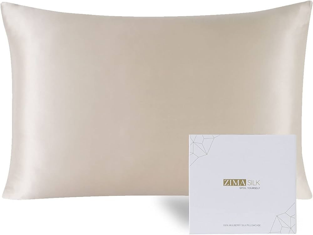 ZIMASILK 100% Mulberry Silk Pillowcase Upgraded Version, for Hair and Skin Health, Better Grade 6... | Amazon (US)