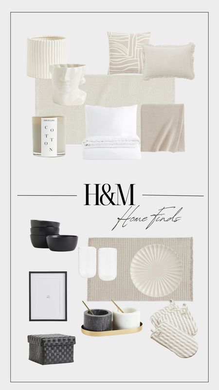 H&M Home Finds
—
Neutral home, kitchenwear, living room, bedding, throw pillows, planters, pots, candle, runner, rug, charger plate, porcelain bowl, picture frame, cups 

#LTKFind #LTKunder100 #LTKhome