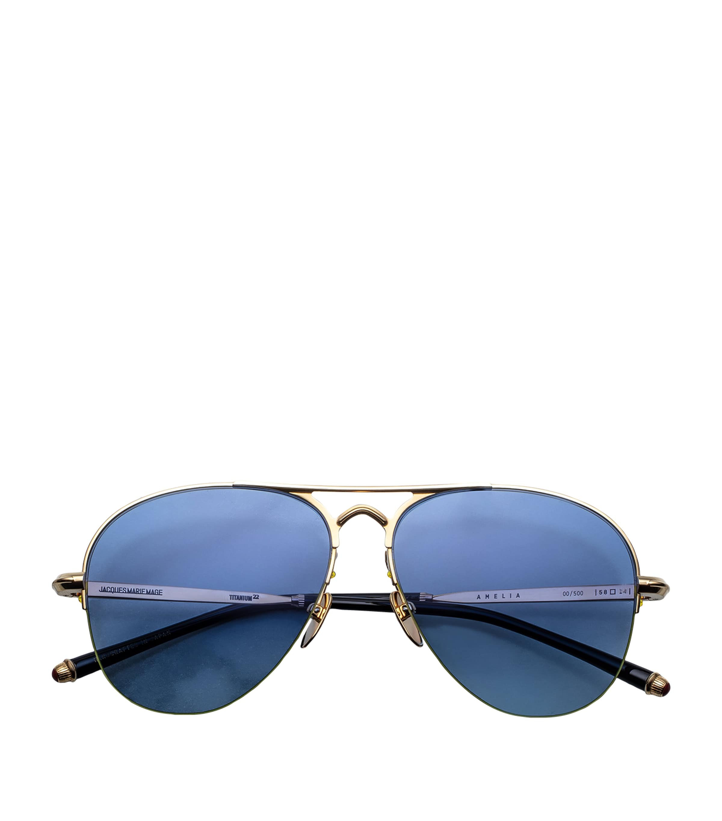 Silver Metal Amelia Aviator Sunglasses | Harrods