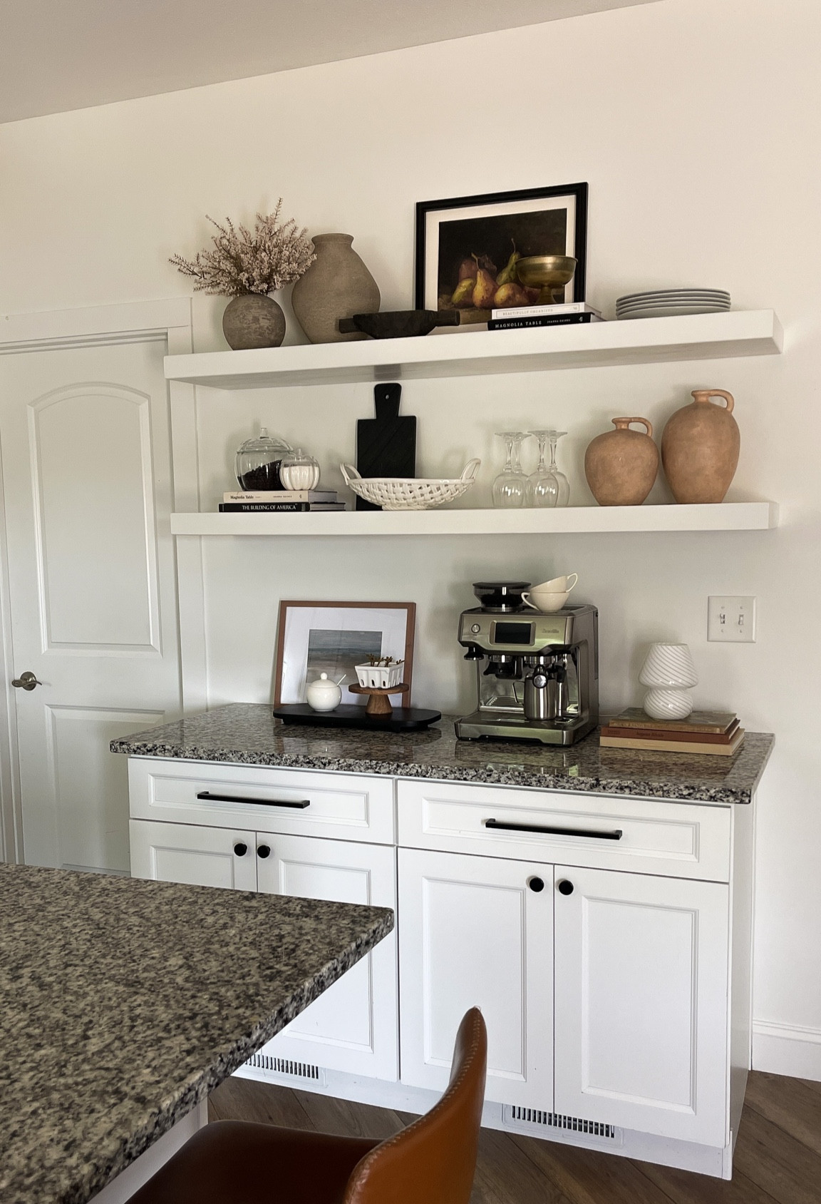 Kitchen shelves, coffee bar area

#LTKhome #LTKstyletip #LTKfamily
