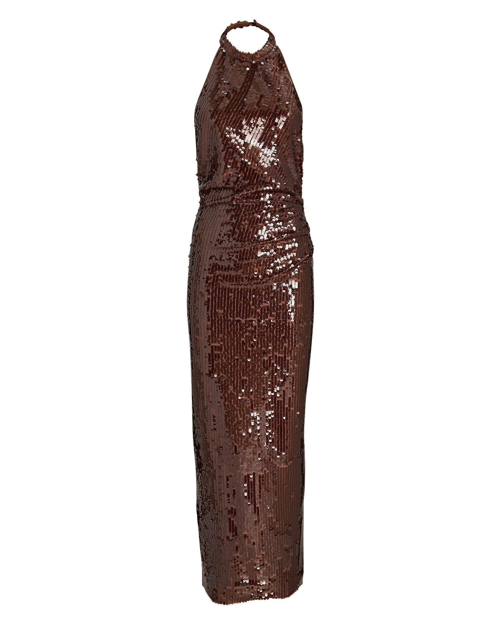 Alix Sequined Halter Gown | INTERMIX