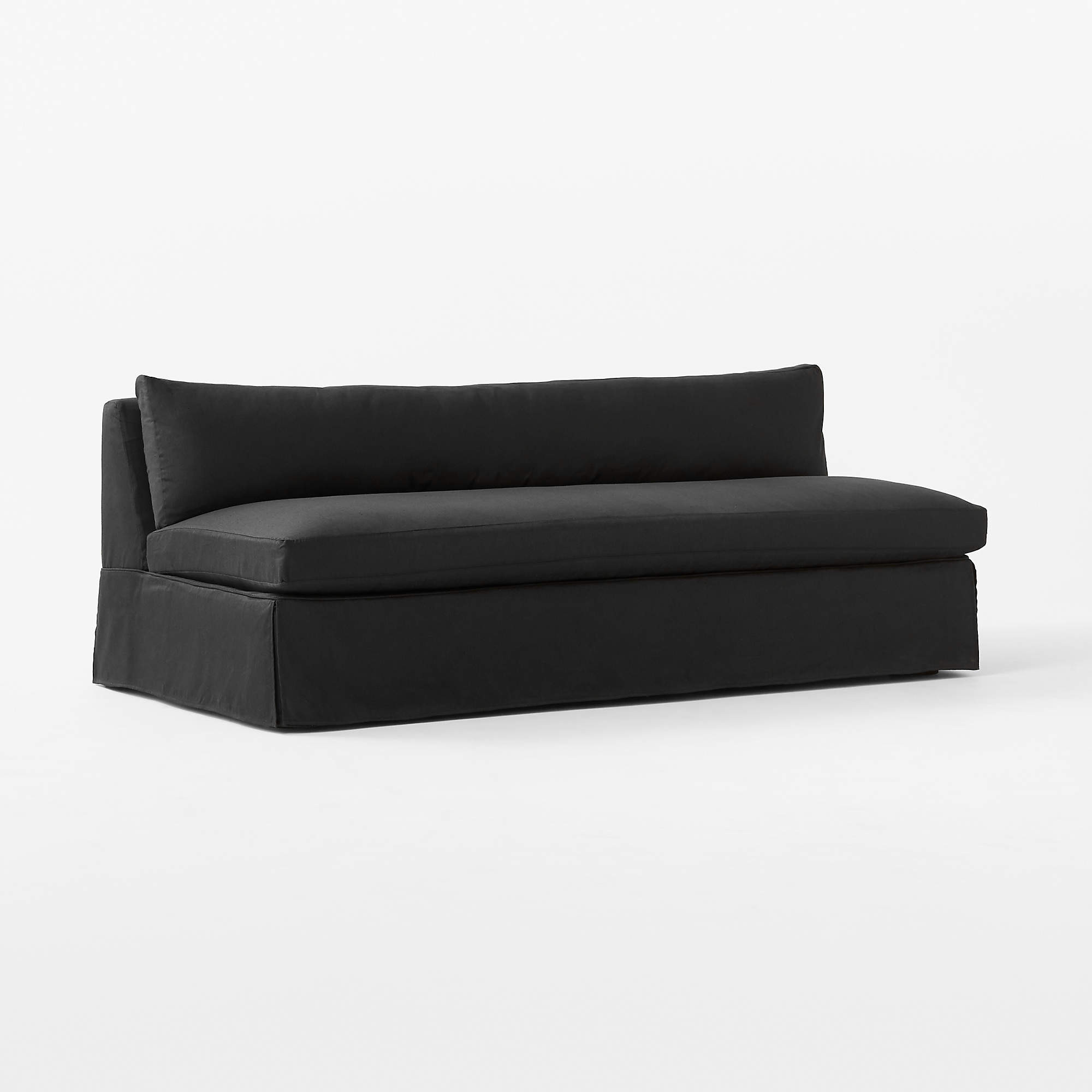 Slip Raven Sateen Slipcovered Sofa | CB2 | CB2
