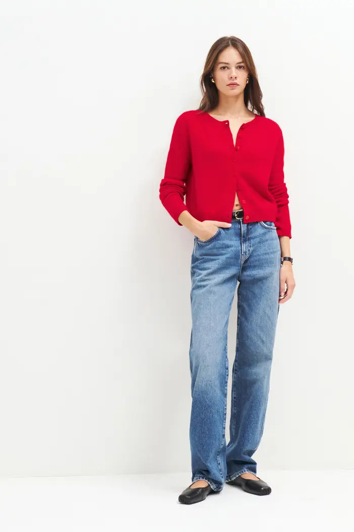Clara Cashmere Crew Cardigan | Nordstrom