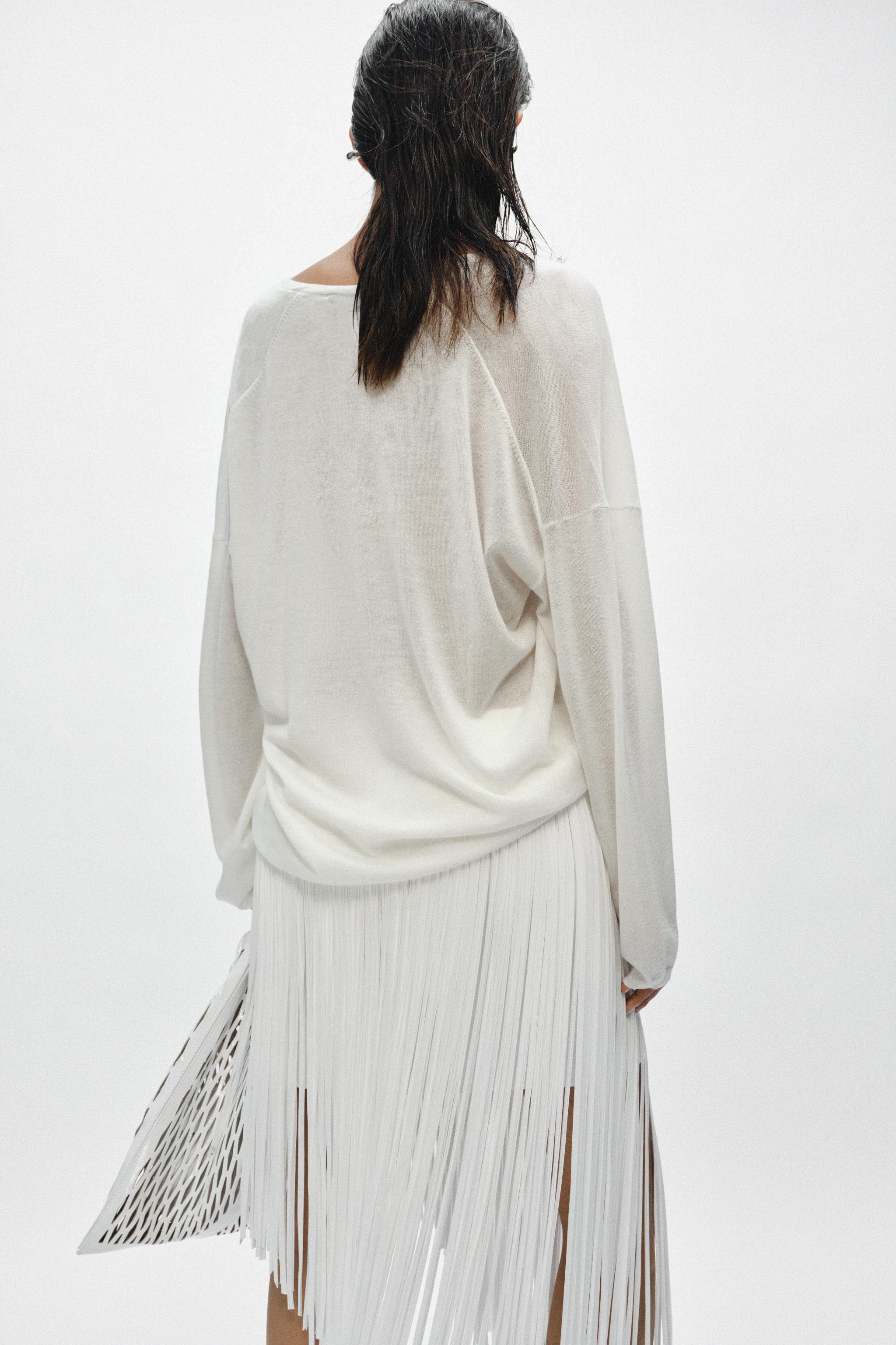 FINE KNIT V-NECK JUMPER | Zara US