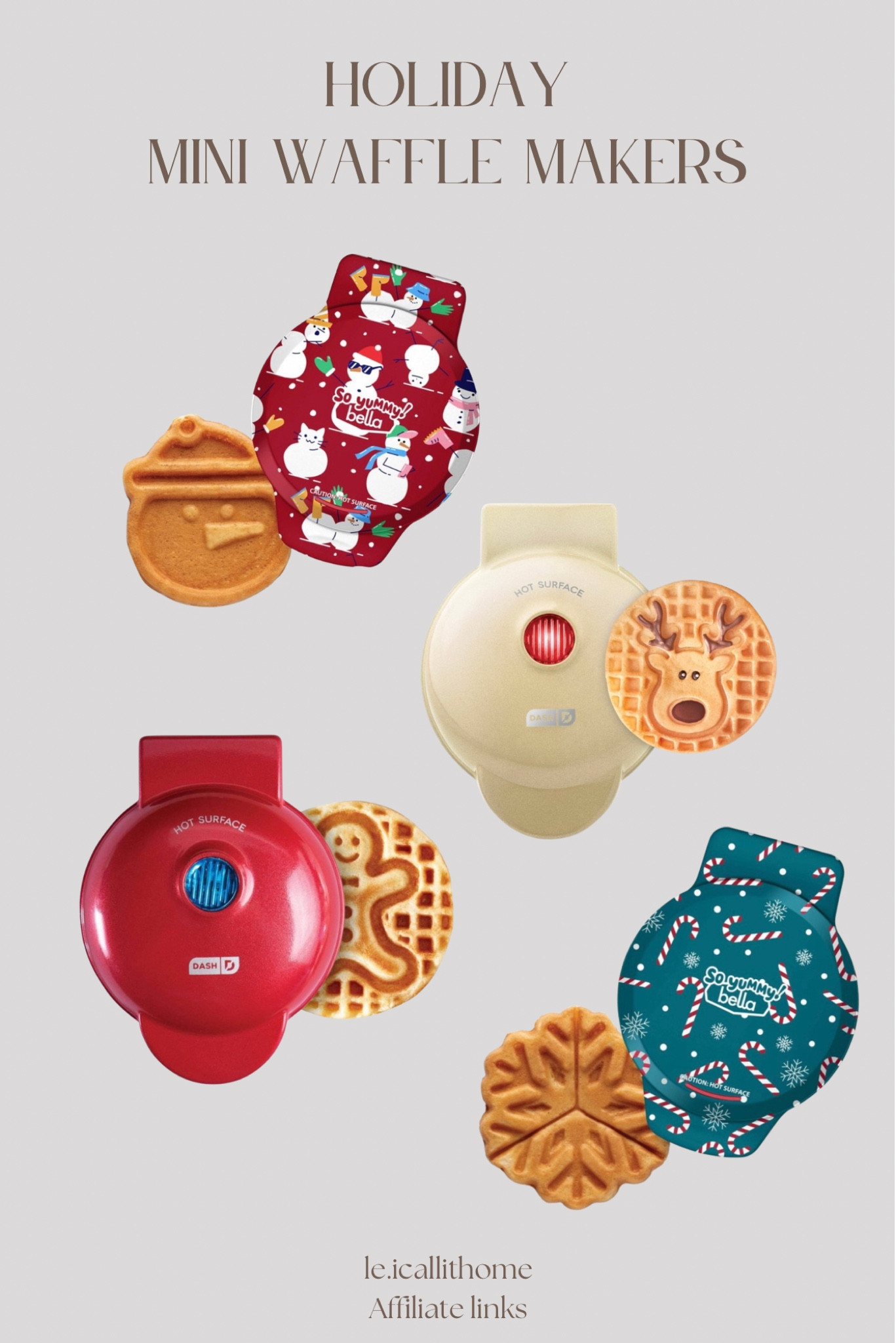 Holiday mini waffle makers 🎅🏻✨🎄🍪

#LTKSeasonal #LTKHome #LTKHoliday