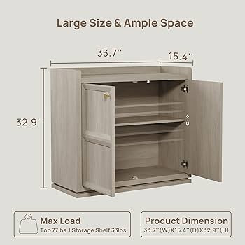 SICOTAS Buffet Cabinet with Storage Buffet Cabinet Sideboard Accent Storage Cabinet with Doors & ... | Amazon (US)