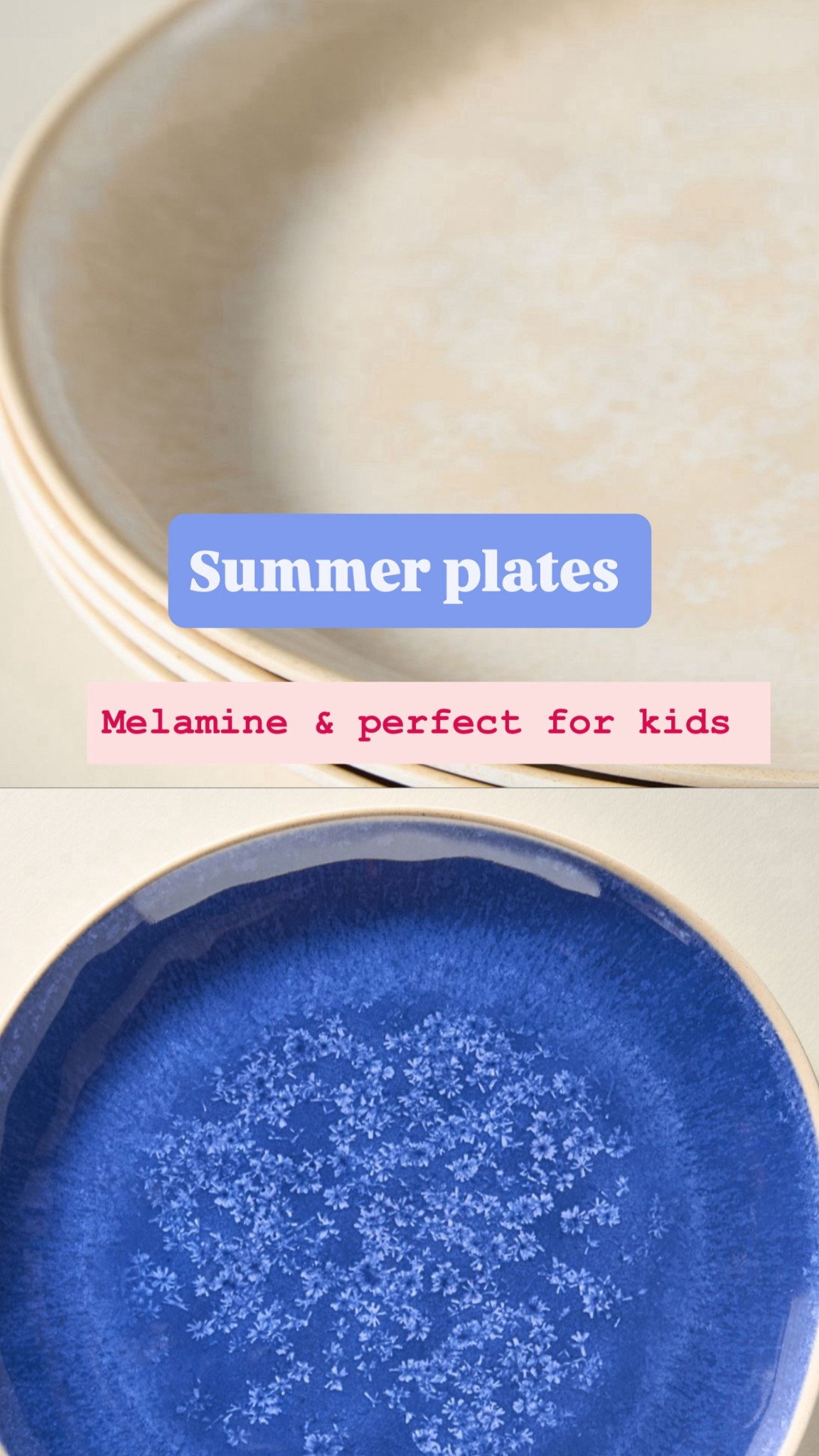 Melamine summer plates )l(not glass) which makes for easy lunches and dinners! 


#LTKFamily #LTKSummerEdit #LTKHome
