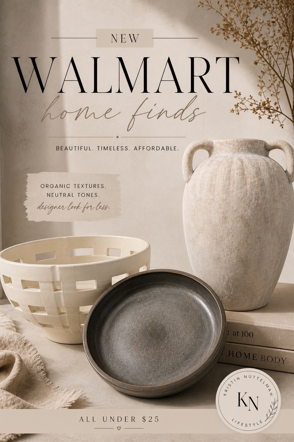 Designer-looking home finds without the designer price tag 🤍✨  

Walmart has been SO good lately for organic textures, neutral tones, and timeless pieces that make your home feel elevated without overspending. These finds look high-end, cozy, and effortlessly styled.  

The vase. The textured bowl. The moody plate set. Obsessed with every single piece. 🤎  

Everything is linked on my LTK ✨  
Follow me there for more affordable luxe home finds + everyday favorites.  #ltkstyle #walmartfinds #walmarthome #walmartdecor #neutralhome #organicmodern #earthyhome #modernorganic #homedecorfinds #affordabledecor #designerlookforless #homeinspo #cozyhome #neutraldecor #bhghome #targetstyle #amazonhomefinds #currenthomeview #homesweethome #interiordesign #homefinds #modernhome #ltkcreator #kristinnuttelman

#LTKHome #LTKU #LTKSeasonal #LTKHome